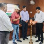 Rajeev Singh, Managing Director of Sansar Green Mission, presents the Jharkhand Agriculture Export Roadmap 2030 to Farmer Producer Organisation representatives at a workshop in Ranchi.